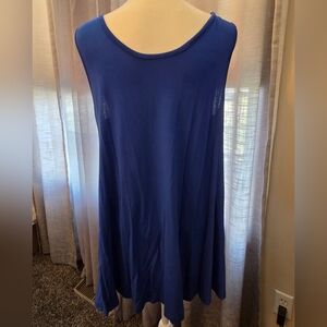 Elegant Royal Blue Women's Tank Top